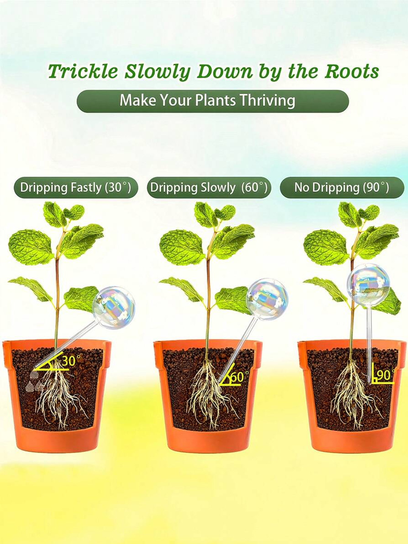 1/2/4 قطع رشاش ري أوتوماتيكي ب - مراجعة Automatic Plant Waterer وسعره