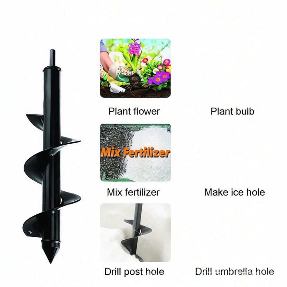 ملحق مثقاب حلزوني لحفر الحدائق - مراجعة Gardening Tools Vegetables وسعره