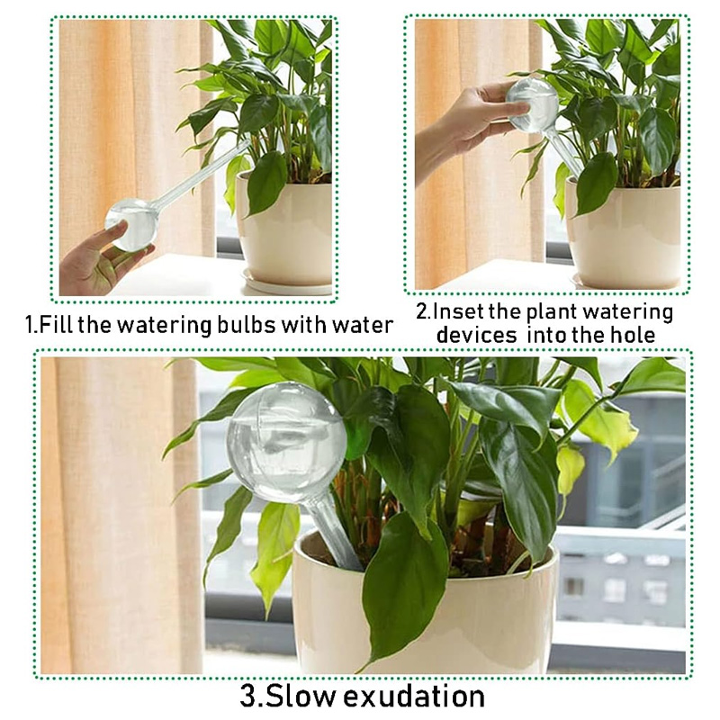 5/10 قطعة لمبات سقي النباتات ا - مراجعة Automatic Plant Waterer وسعره